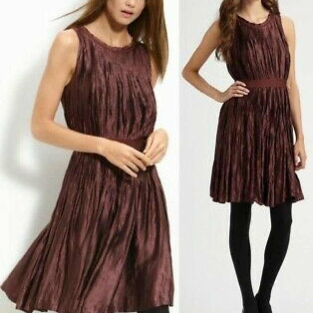 Theory Cadrian Plisse Dress - Size 4